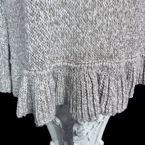 Carol Rose Beige Cardigan with Cascading Front ;Size Small NWT! - Picture 7 of 13